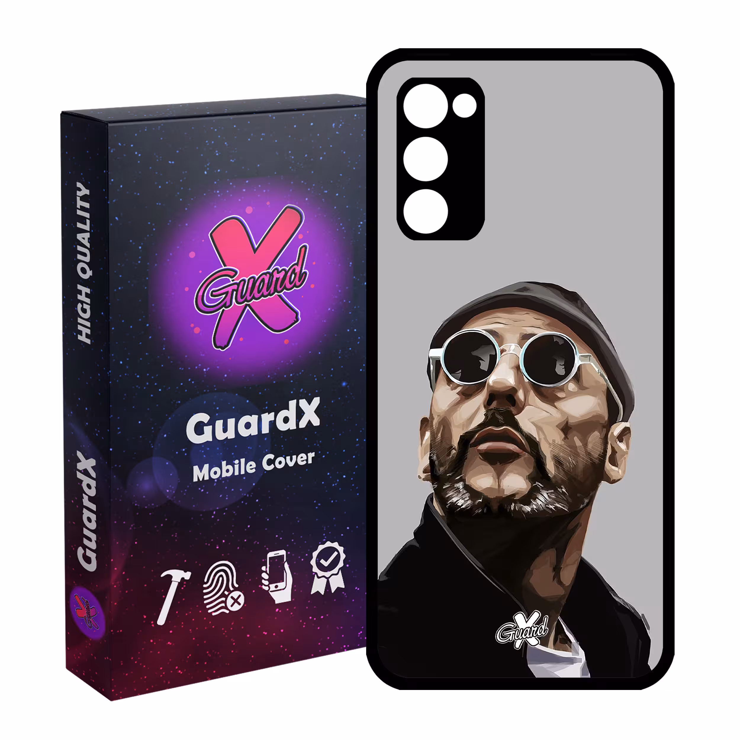کاور گارد ایکس طرح Leon مدل Glass10108 مناسب برای گوشی موبایل سامسونگ Galaxy S20 FE