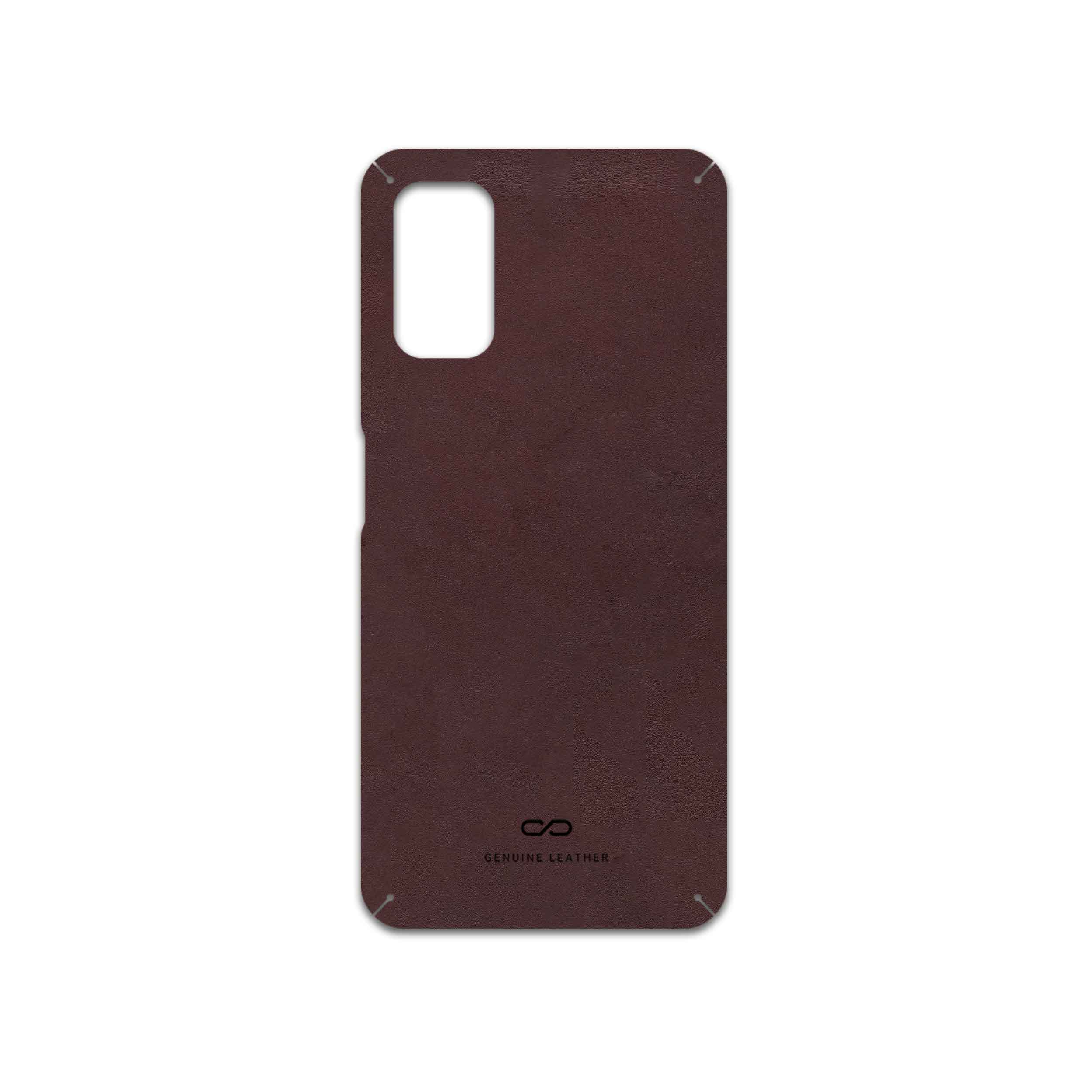 برچسب پوششی ماهوت مدل Matte-Dark-Brown-Leather مناسب برای گوشی موبایل شیائومی Redmi Note 10 5G
