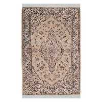 فرش دستبافت یک ونیم متری مدل نایین کد 431