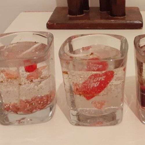 شمع های ژله ای  لیوانی نسوز ورمانتیک