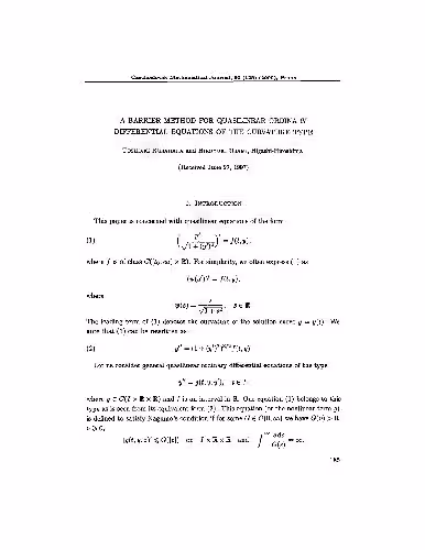 خرید و دانلود نسخه کامل کتاب A barrier method for quasilinear ordinary differential equations of the curvature type