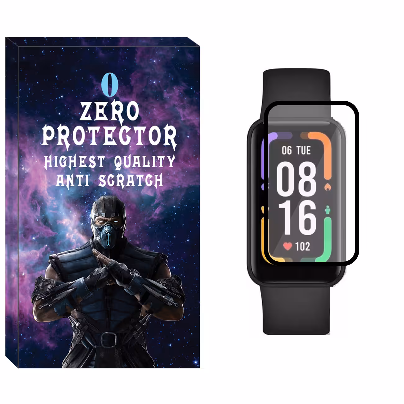 محافظ صفحه نمایش نانو زیرو مدل NZO مناسب برای ساعت هوشمند شیائومی Redmi Smart Band Pro