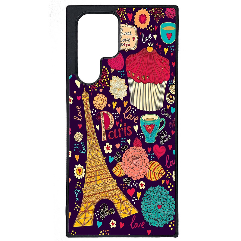 کاور طرح پاریس کد G-052 مناسب برای گوشی موبایل سامسونگ Galaxy S22 Ultra | دیجی قاب دونی