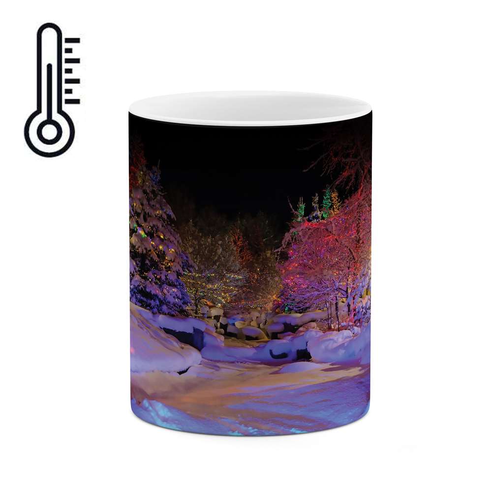 ماگ حرارتی طرح جنگل برفی مدل mgh00703