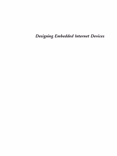 خرید و دانلود نسخه کامل کتاب Designing Embedded Internet Devices