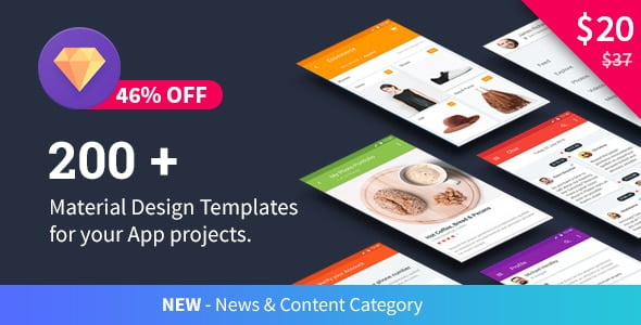 دانلود Material Design Templates برای اندروید