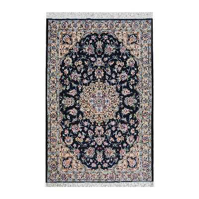 فرش دستبافت یک و نیم متری مدل نایین کد 1247