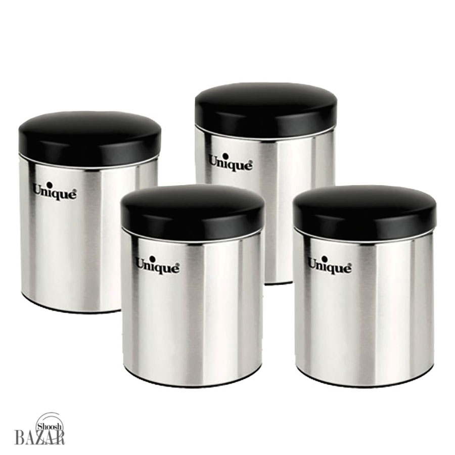 جا حبوبات 1.8 لیتر بدون پنجره استیل یونیک کد 4460