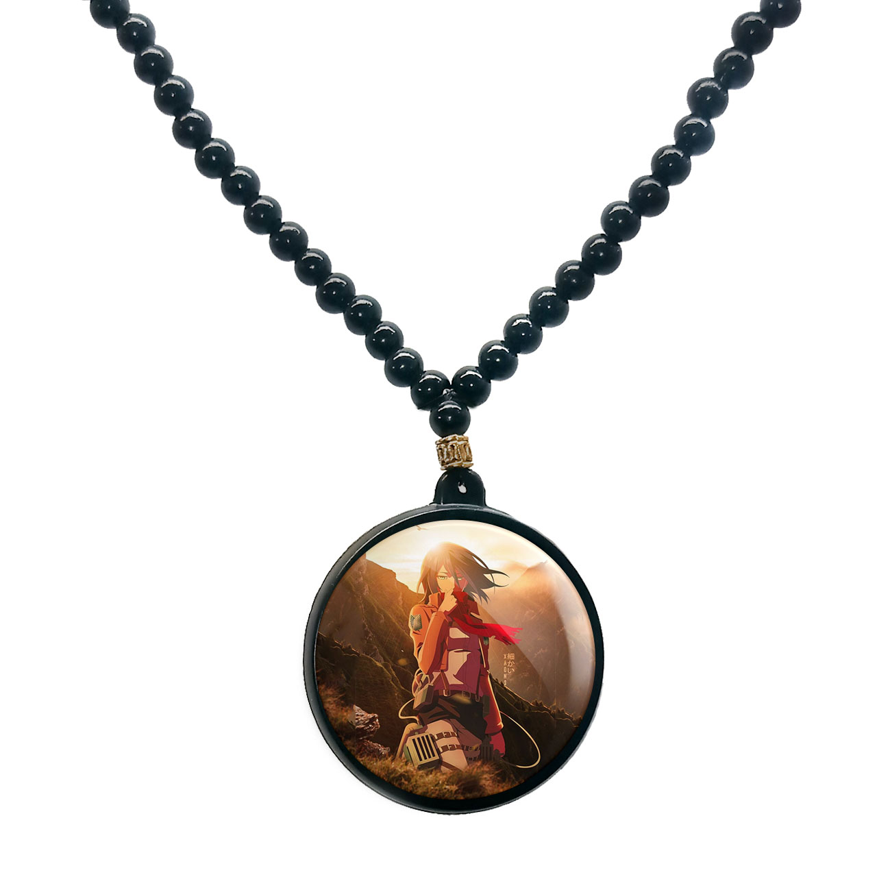 گردنبند پرمانه طرح Attack on Titan کد pmd.22798 مدل دو طرفه