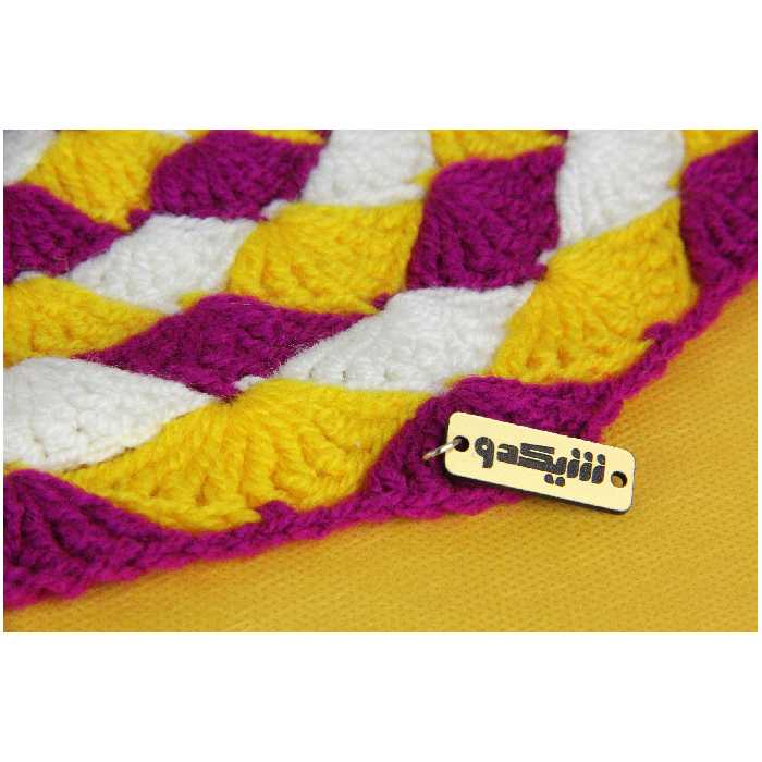 زیر بشقابی بافتنی شیکدو مدل ZB01 بسته 2 عددی