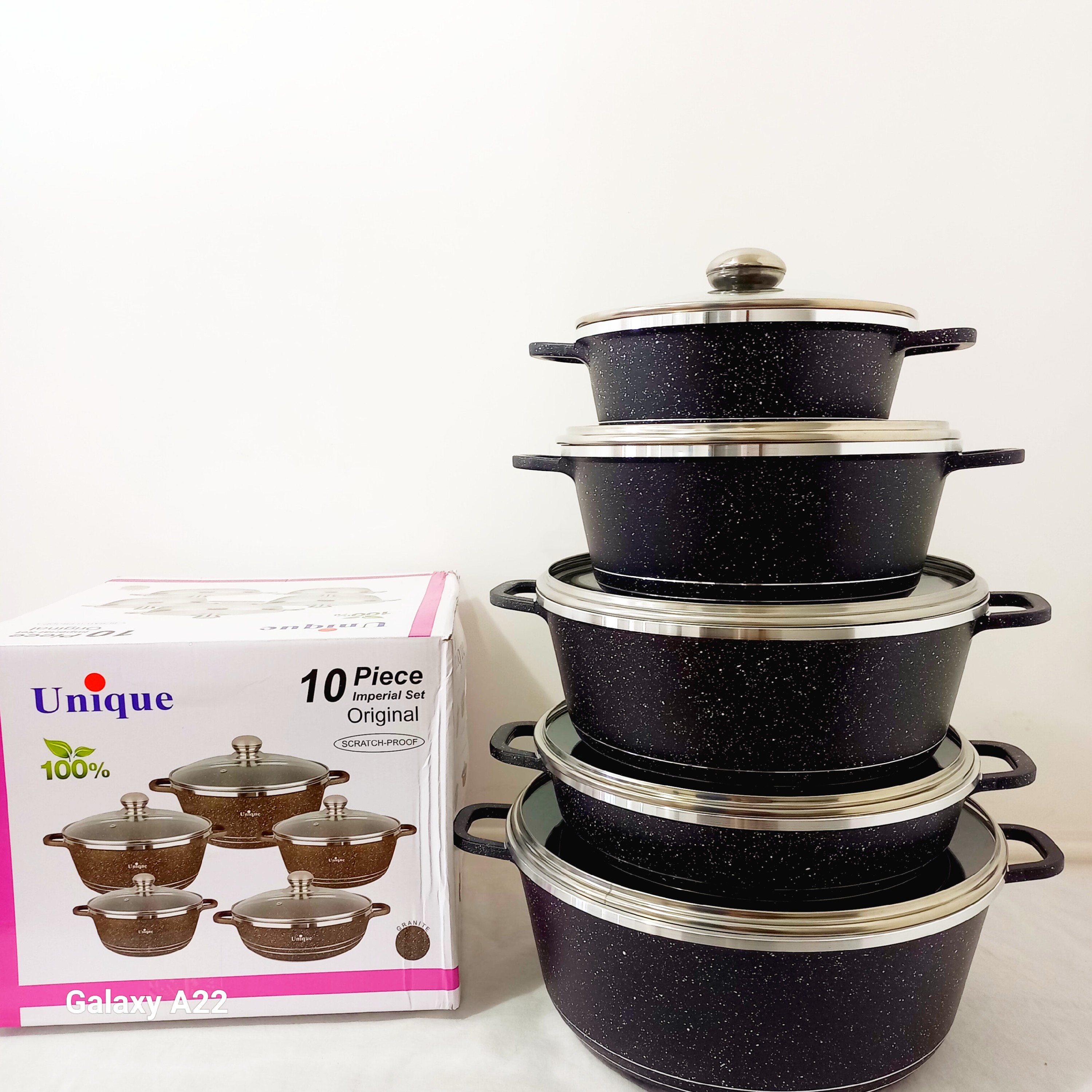 سرویس قابلمه 10پارچه گرانیتی برند یونیک نسوز خارجی اصلی