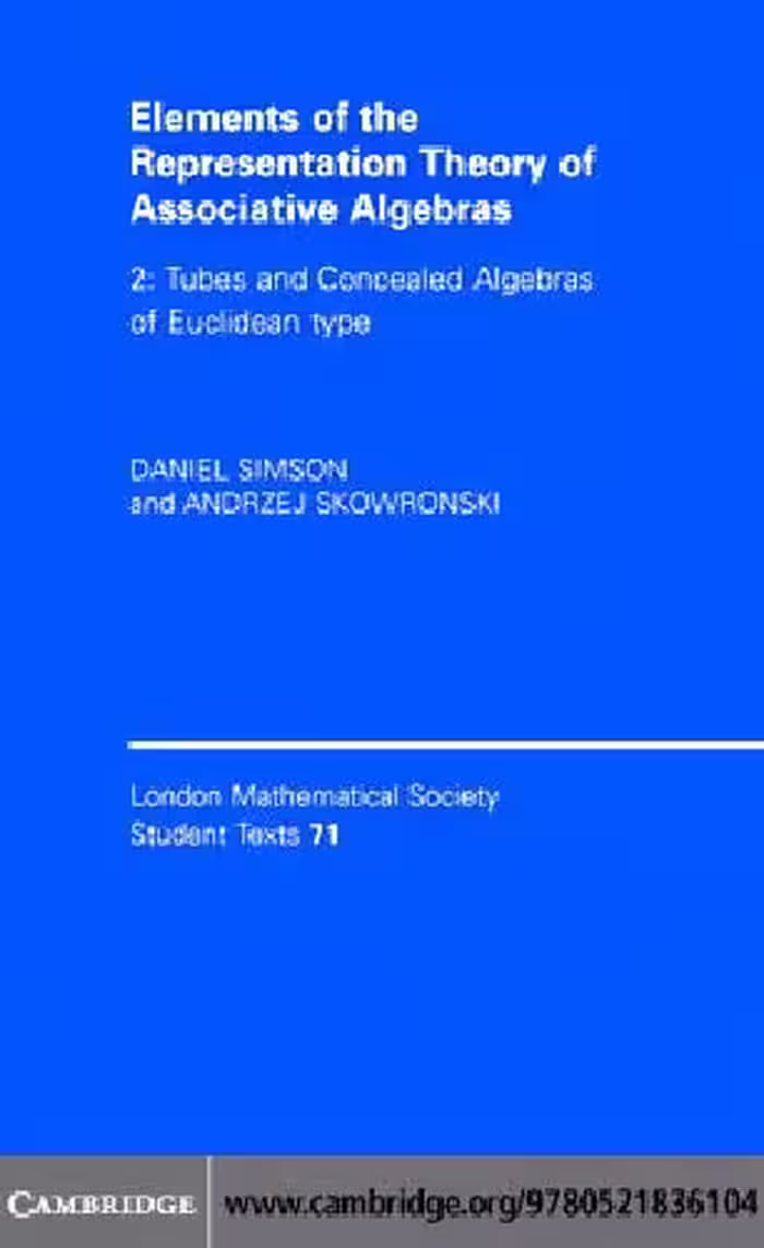خرید و دانلود نسخه کامل کتاب Elements of the Representation Theory of Associative Algebras: Volume 2: Tubes and Concealed Algebras of Euclidean Type