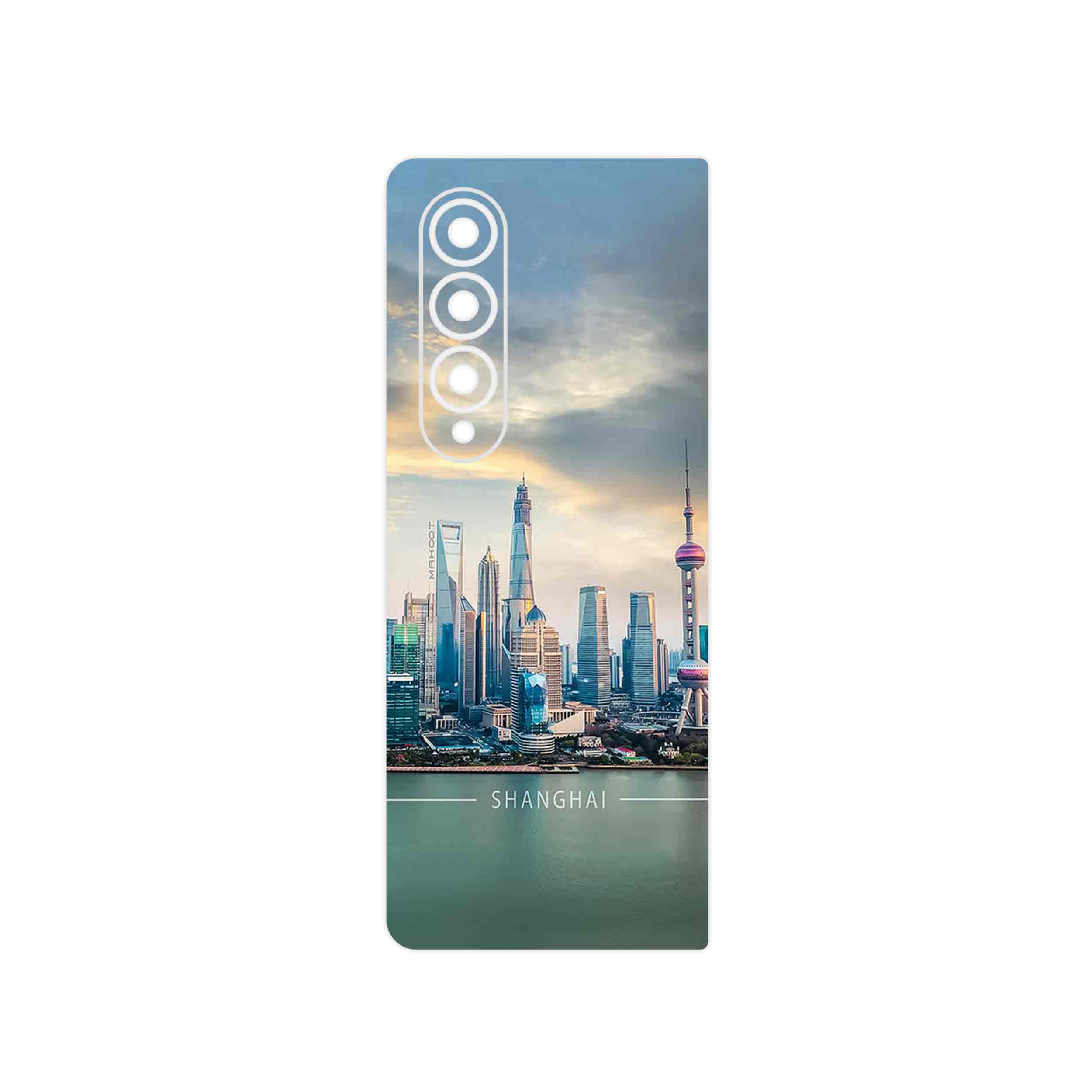 برچسب پوششی ماهوت مدل Shanghai_City مناسب برای گوشی موبایل سامسونگ Galaxy Z Fold4