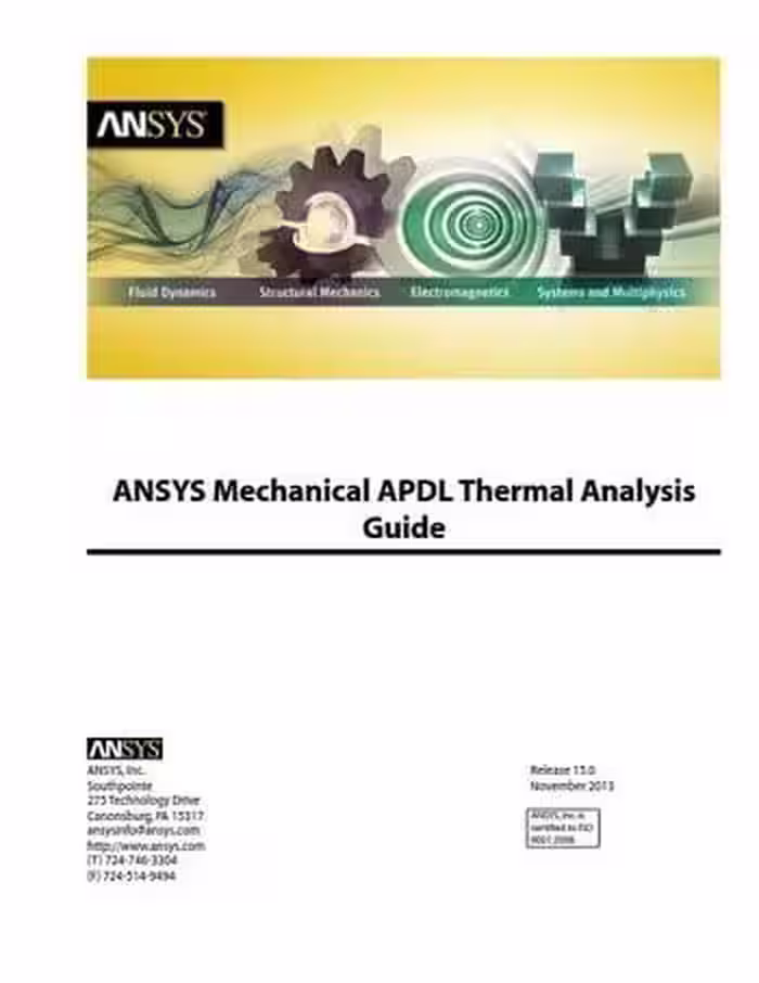 󾕇 دانلود کتاب ANSYS Mechanical APDL Thermal Analysis Guide, 2013 - دانلود کتاب های دانشگاهی