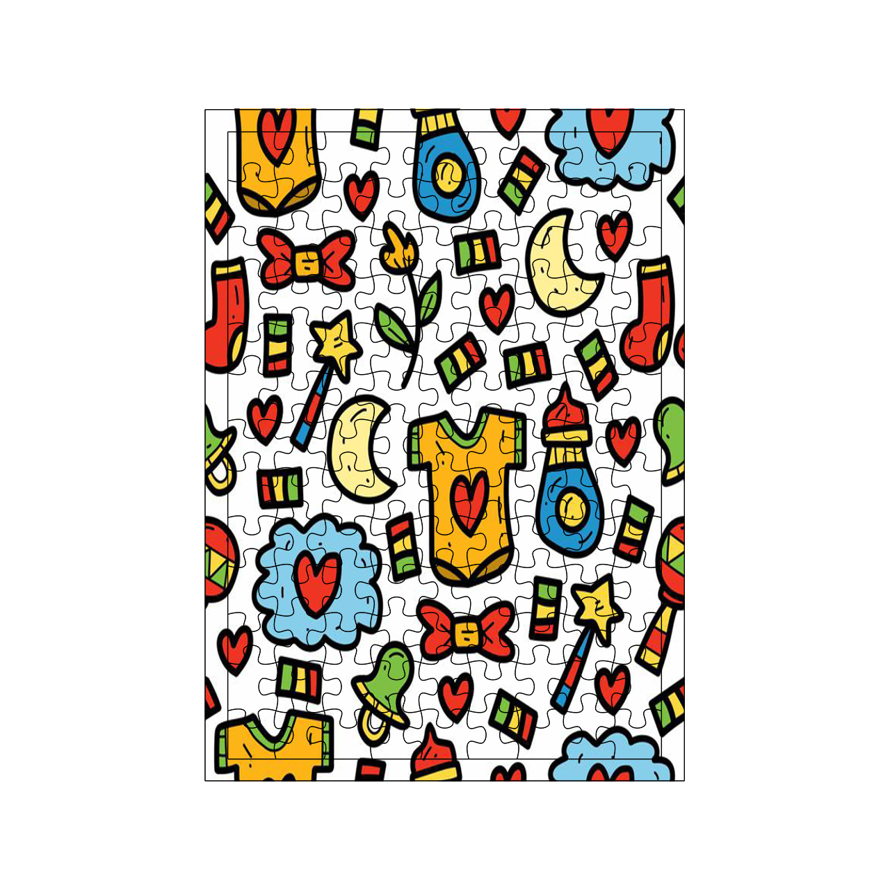 پازل 117 تکه مدل لباس کد 1847