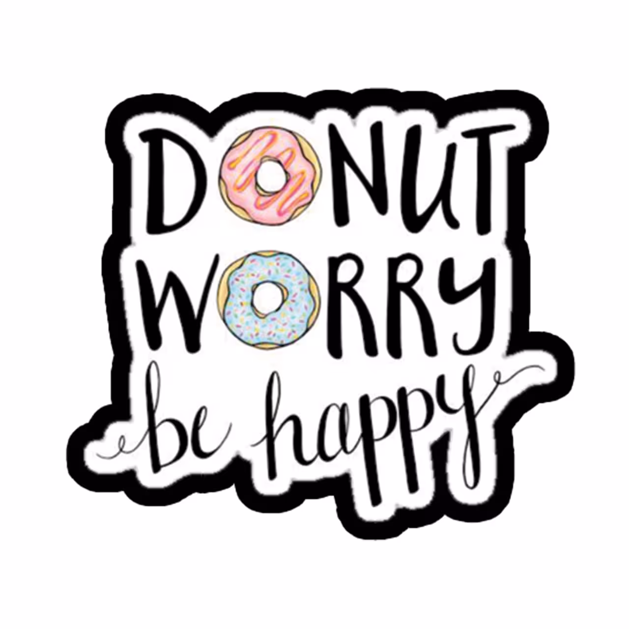 استیکر طرح Be Happy