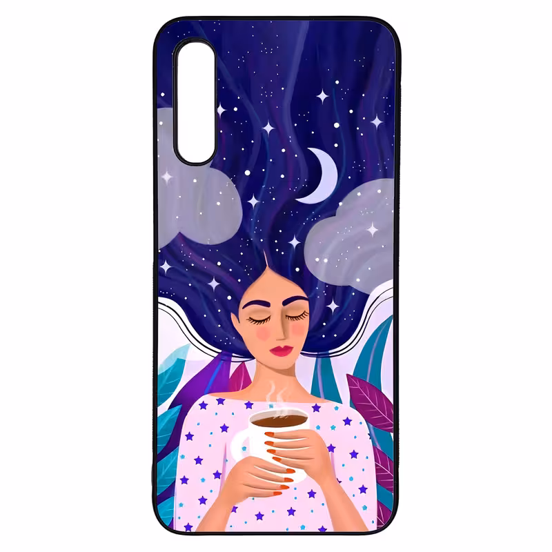 کاور طرح نقاشی دختر کد G-095 مناسب برای گوشی موبایل سامسونگ Galaxy A50s / A50 / A30s | دیجی قاب دونی