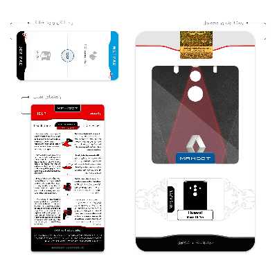 برچسب پوششی ماهوت مدل Renault مناسب برای گوشی موبایل هوآوی Mate 10 Pro