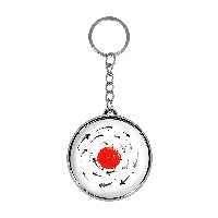 جاکلیدی خندالو طرح پرچم ژاپن مدل دوطرفه کد 2064220644