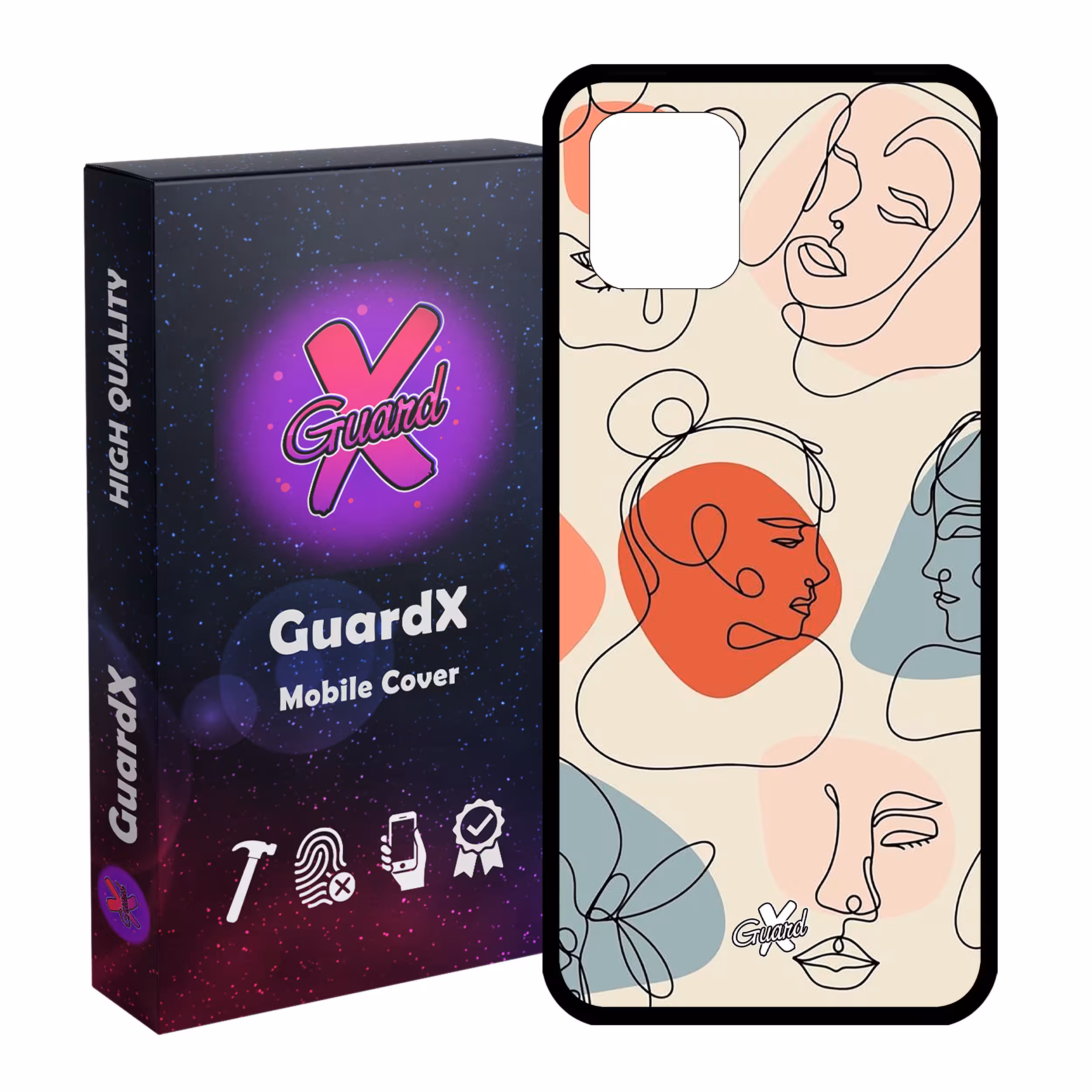 کاور گارد ایکس طرح دختر مدل Glass10363 مناسب برای گوشی موبایل سامسونگ Galaxy Note 10 Lite / A81