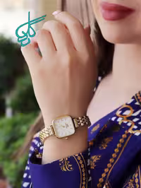 خرید ساعت زنانهDW(مربع) موتور ژاپن ضدآب رنگ ثابت دو قفله مخفی استیل درجه یک کیفیت عالی دارای رنگ بندی کد 1919603 - ردگل