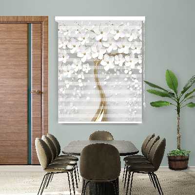 پرده زبرا مدل F-7474 سایز 125x180 سانتی متر