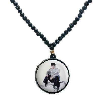 گردنبند پرمانه طرح exo کد pmd.13769 مدل دو طرفه