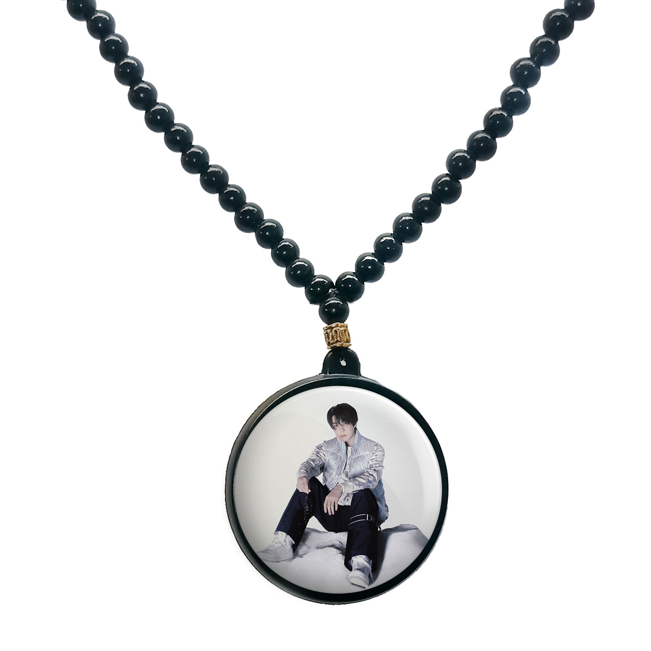 گردنبند پرمانه طرح exo کد pmd.13769 مدل دو طرفه