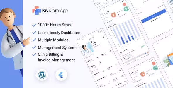 دانلود اپلیکیشن فلاتر پزشکی و کلینیک KiviCare