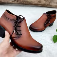 کفش طبی اداری مدل بغل بندی پیک عسلی
