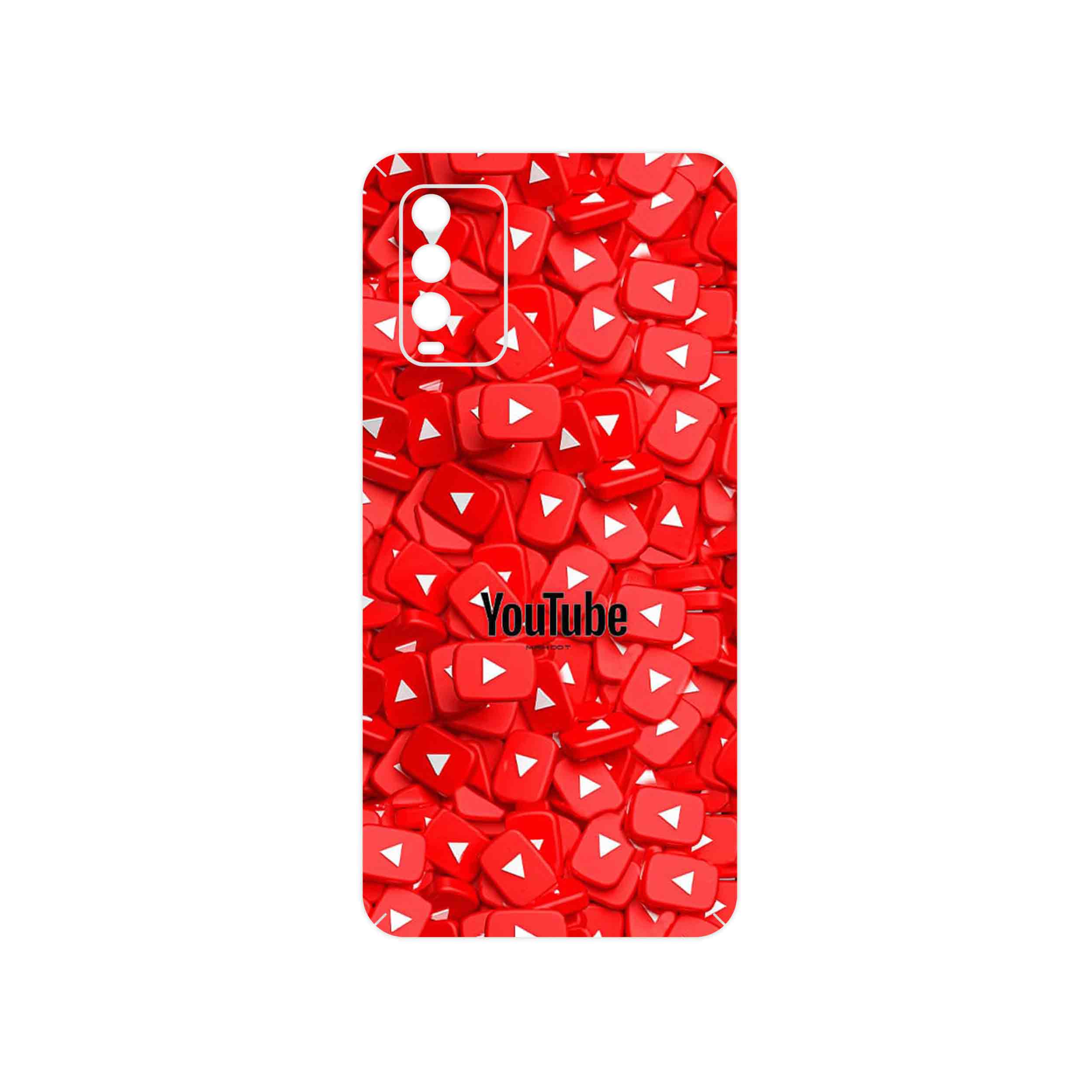 برچسب پوششی ماهوت مدل Youtube مناسب برای گوشی موبایل شیائومی Redmi Note 9 4G