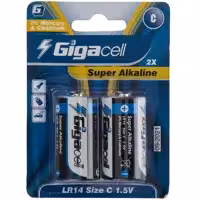 باتری C گیگاسل مدل Super Alkaline - بسته 2 عددی