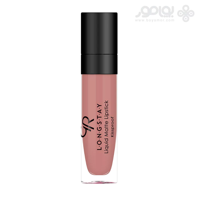 رژ لب مایع مات گلدن رز مدل LONG STAY شماره 33