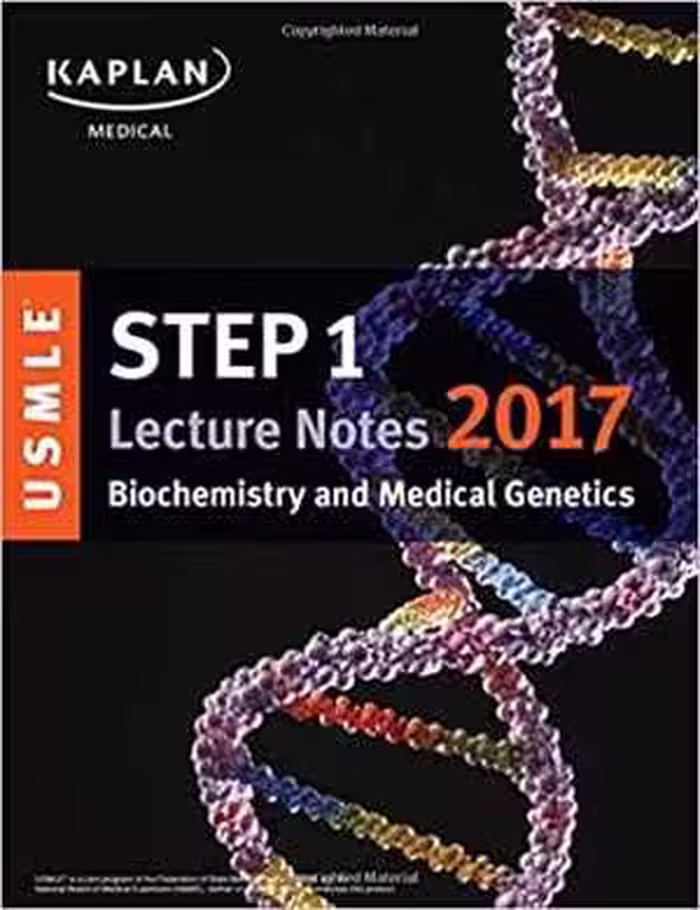[PDF] دانلود کتاب Kaplan Usmle Step 1 Biochemistry And Medical Genetics Lecture Note 2017, 2017