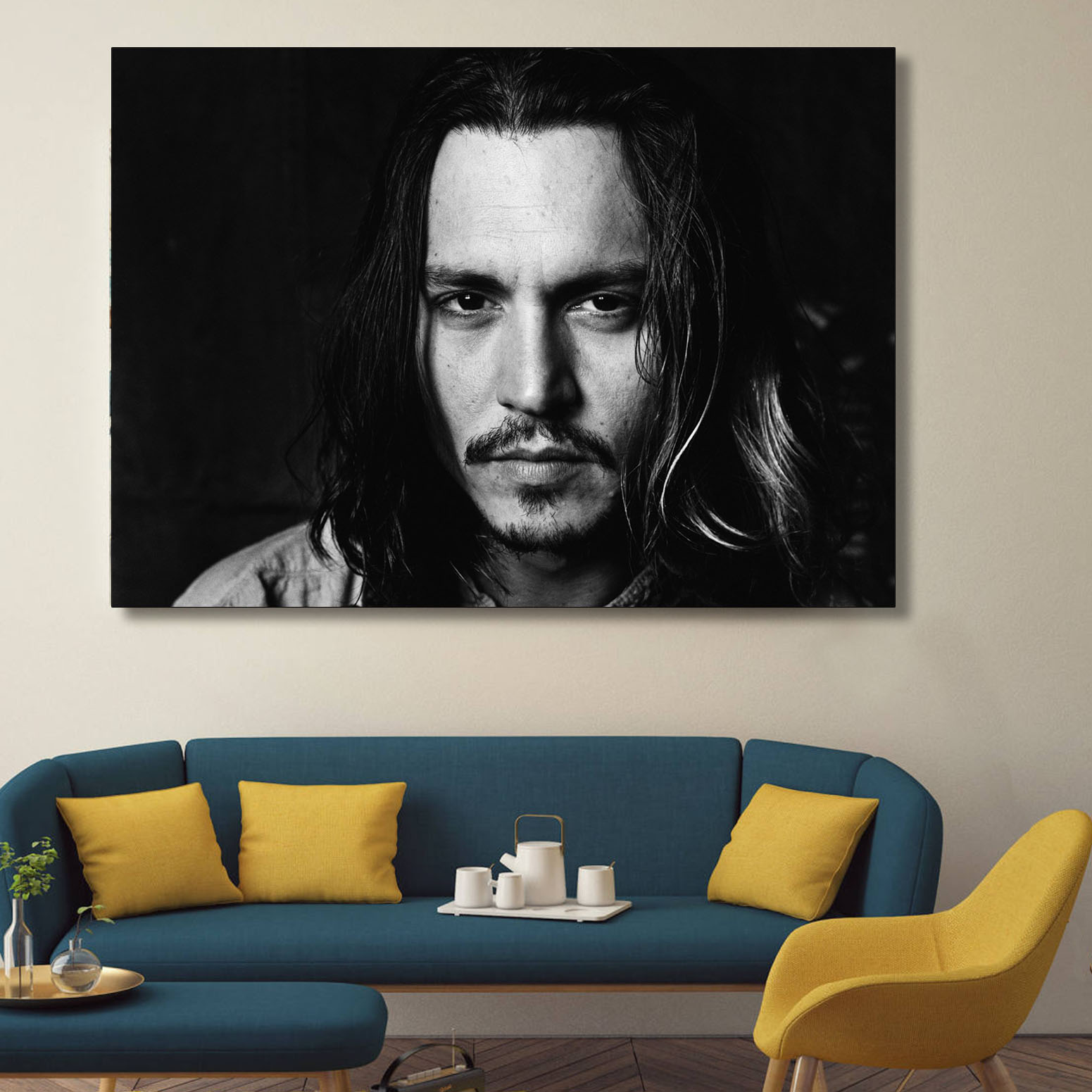 تابلو شاسی گالری استاربوی طرح جانی دپ مدل بازیگران 053