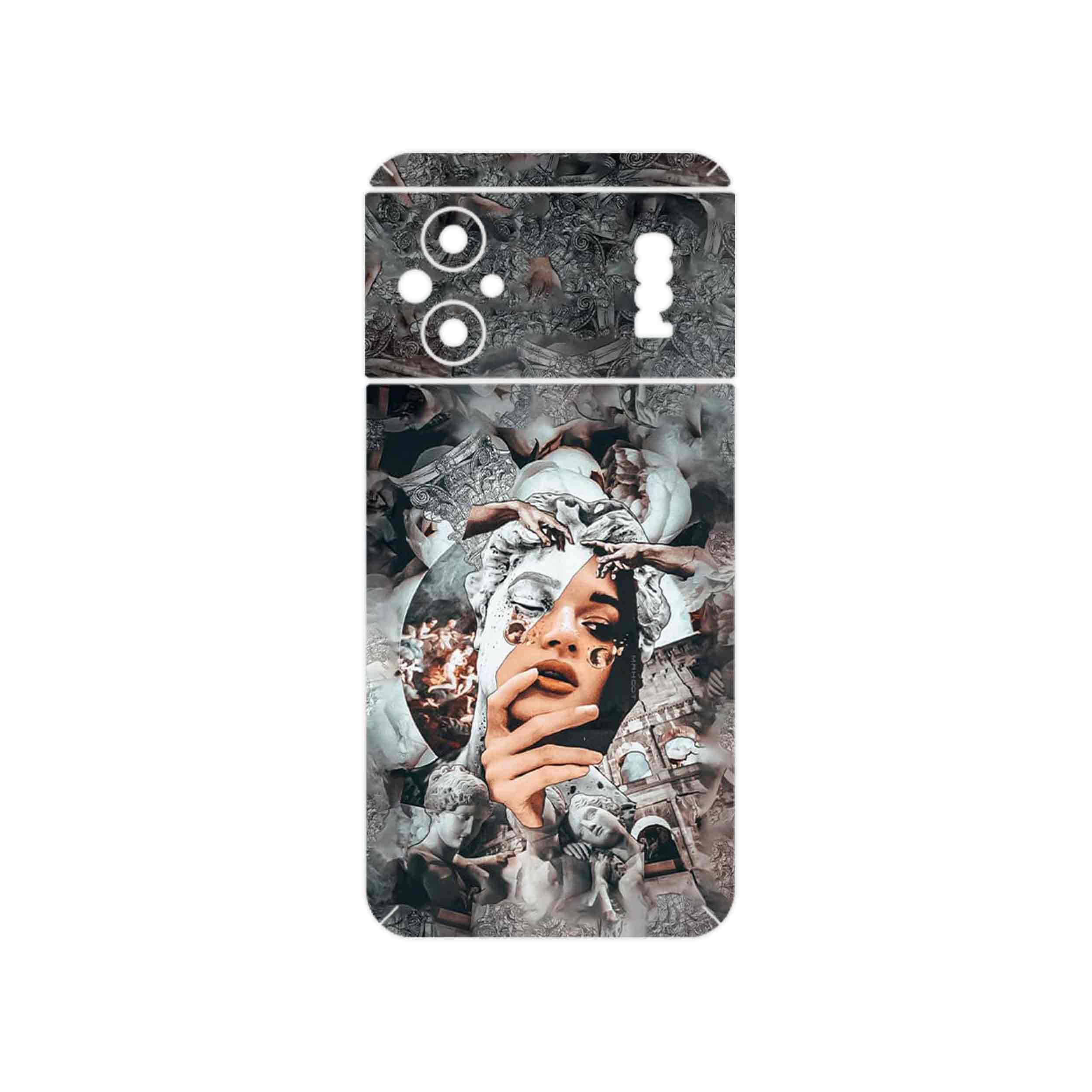 برچسب پوششی ماهوت مدل Collage of MichelAnge مناسب برای گوشی موبایل شیائومی Poco M5