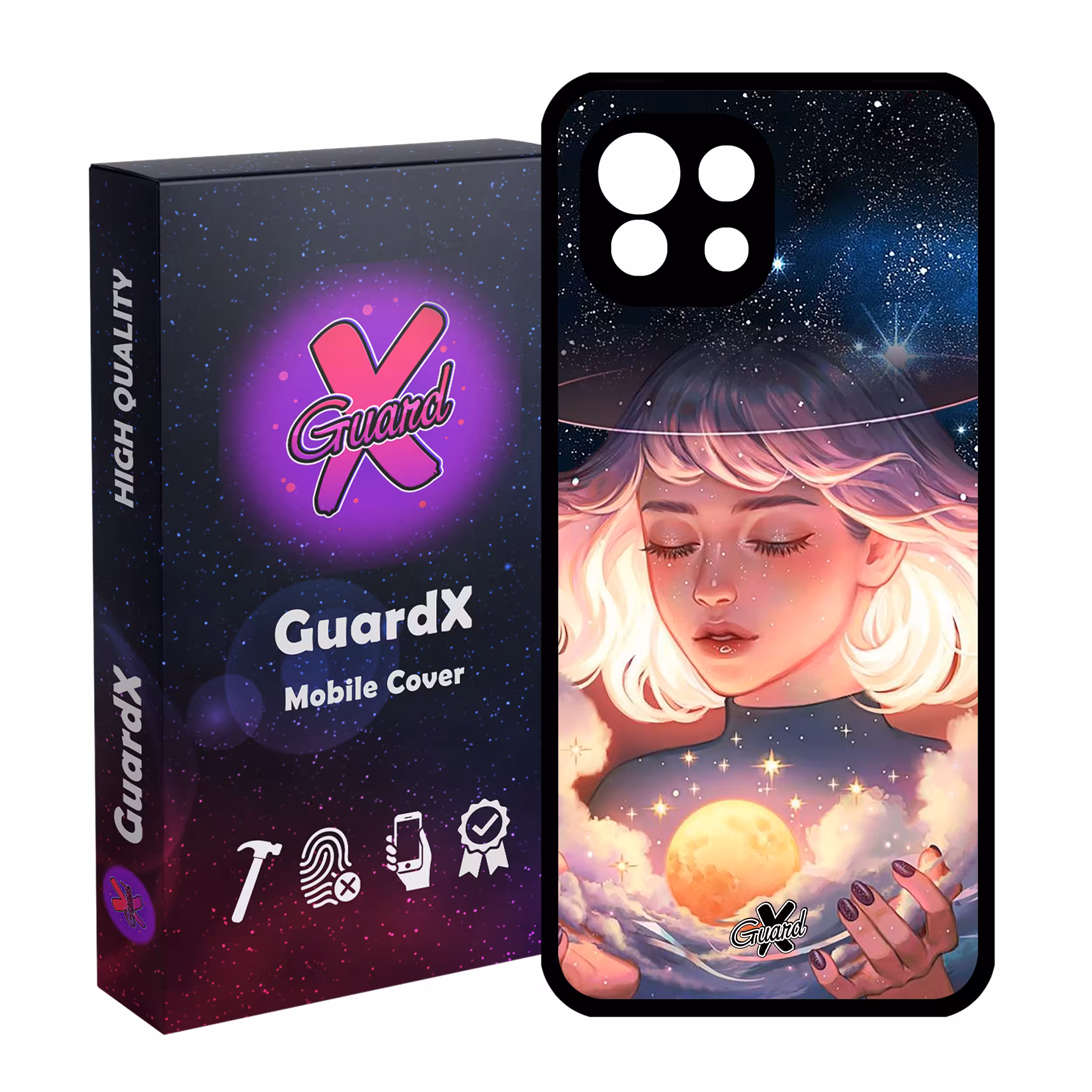 کاور گارد ایکس طرح Girl مدل Glass10059 مناسب برای گوشی موبایل شیائومی Mi 11 Lite