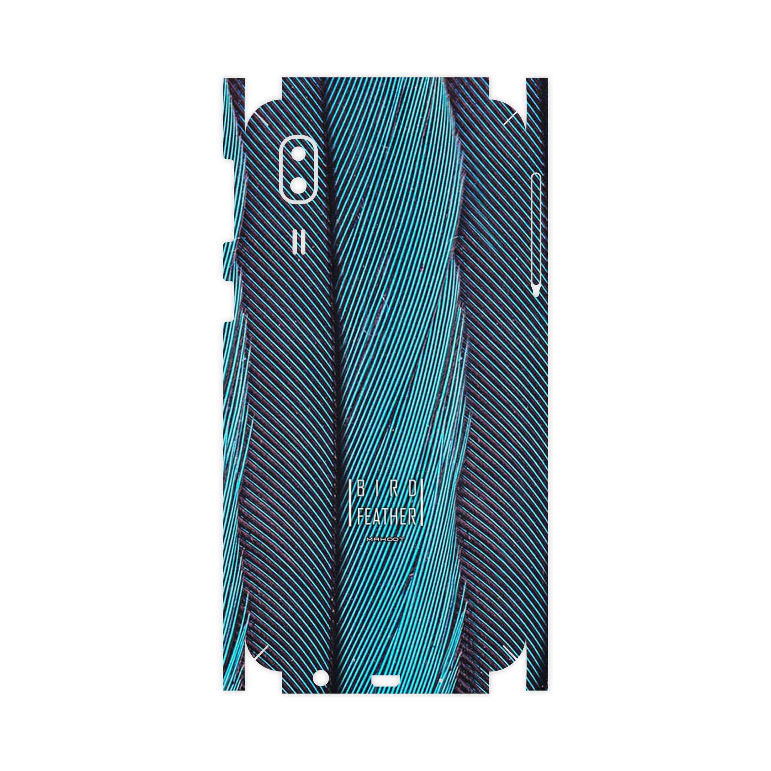 برچسب پوششی ماهوت مدل Turquoise feathers-FullSkin مناسب برای گوشی موبایل سامسونگ Galaxy A2 Core