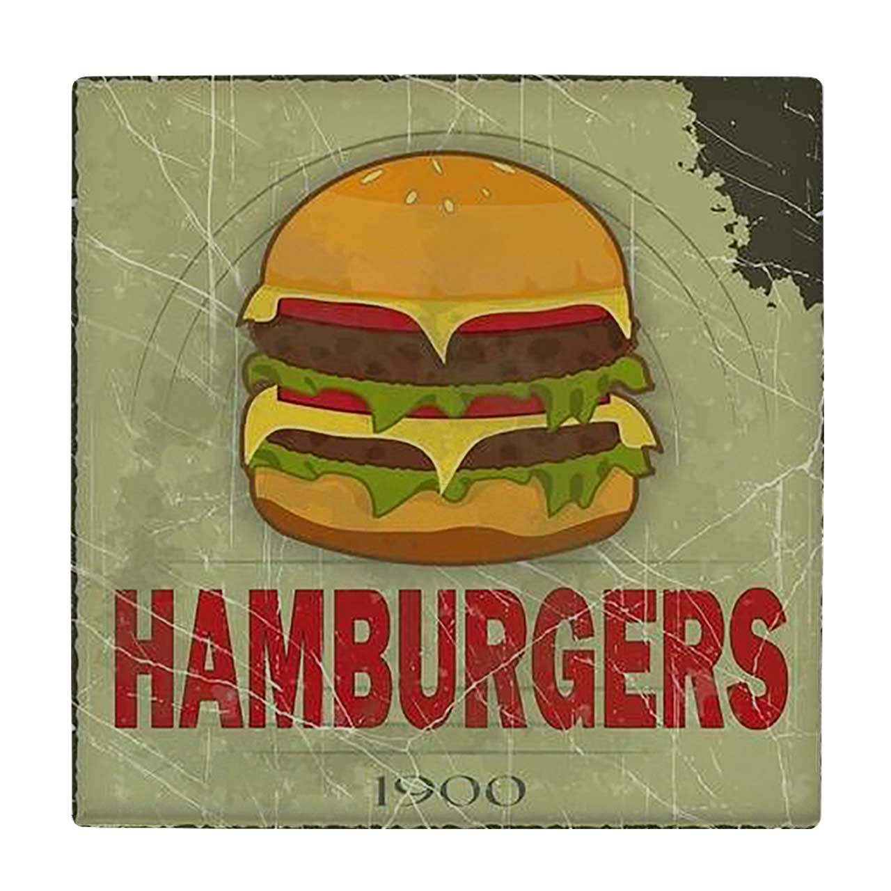 کاشی کارنیلا طرح تبلیغ کلاسیک همبرگر کد wkk2160