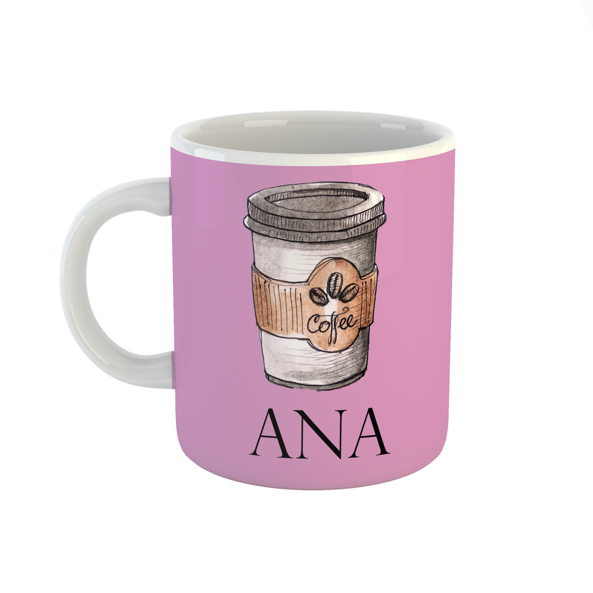 ماگ طرح اسم آنا مدل coffee