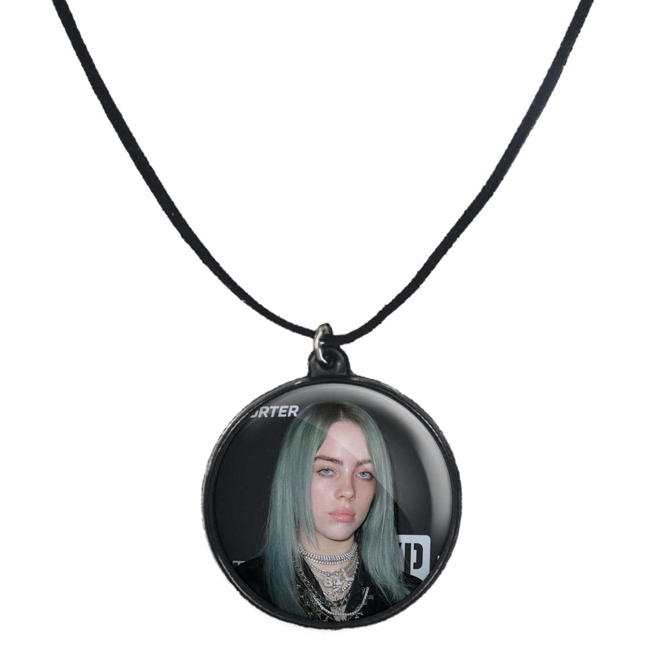 گردنبند پرمانه طرح بیلی آیلیش کد pmb.20031 مدل دو طرفه