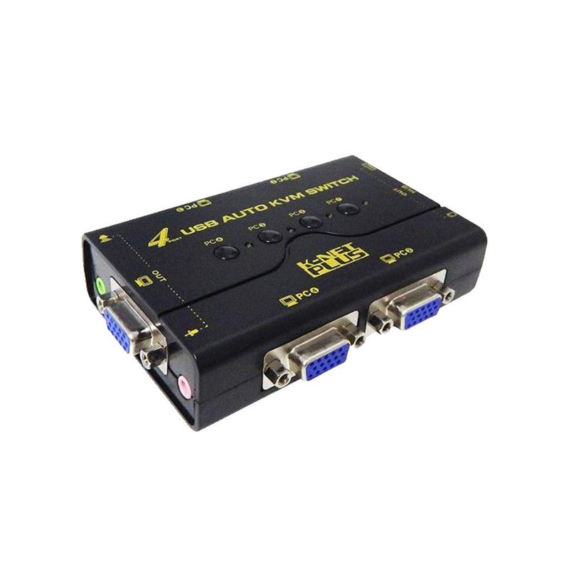 مشخصات، قیمت و خرید سوییج چهار پورت VGA KVM کی نت پلاس مدل H321