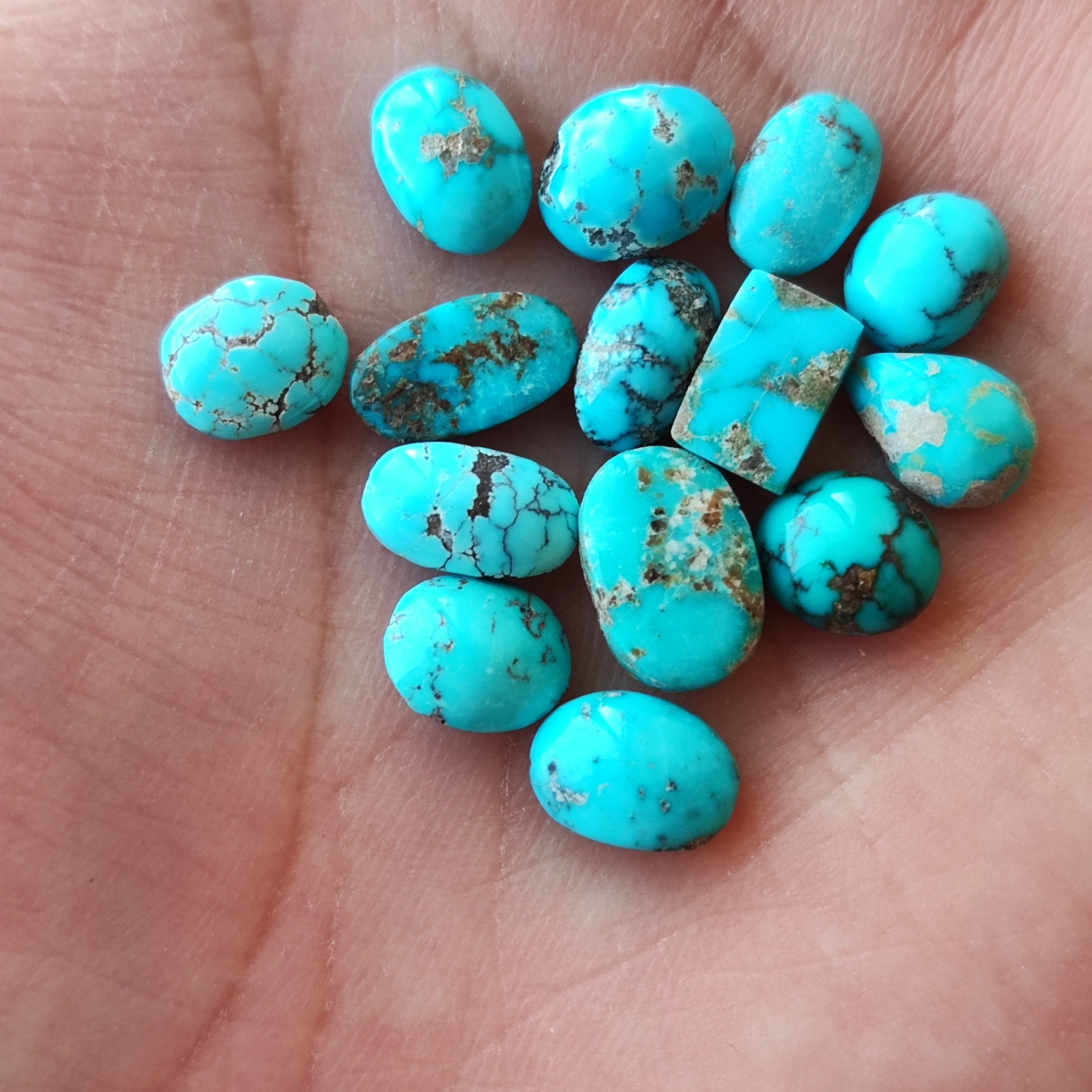 فیروزه های ناب نیشابوری شکوفه ( اکثرا تمام مغز )