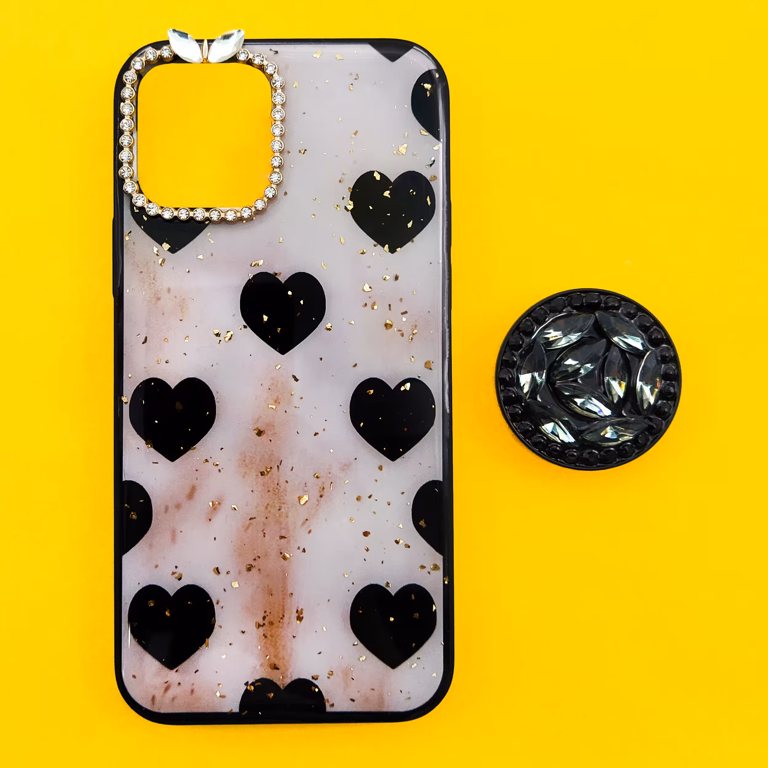 کاور مدل قلب کد 02 مناسب برای گوشی موبایل اپل IPhone 12 Pro Max به همراه پایه نگهدارنده