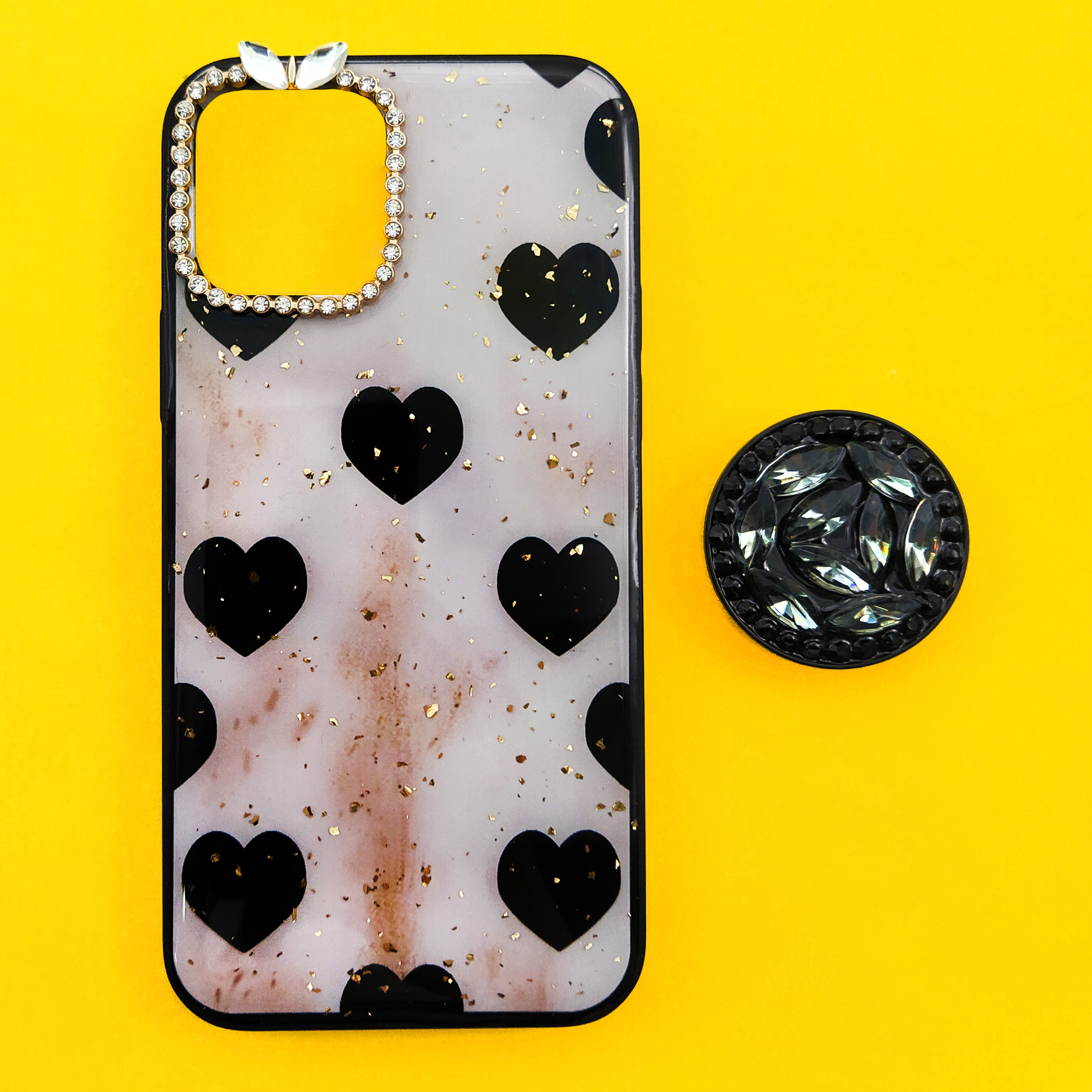  کاور مدل قلب کد 02 مناسب برای گوشی موبایل اپل IPhone 12 Pro Max به همراه پایه نگهدارنده