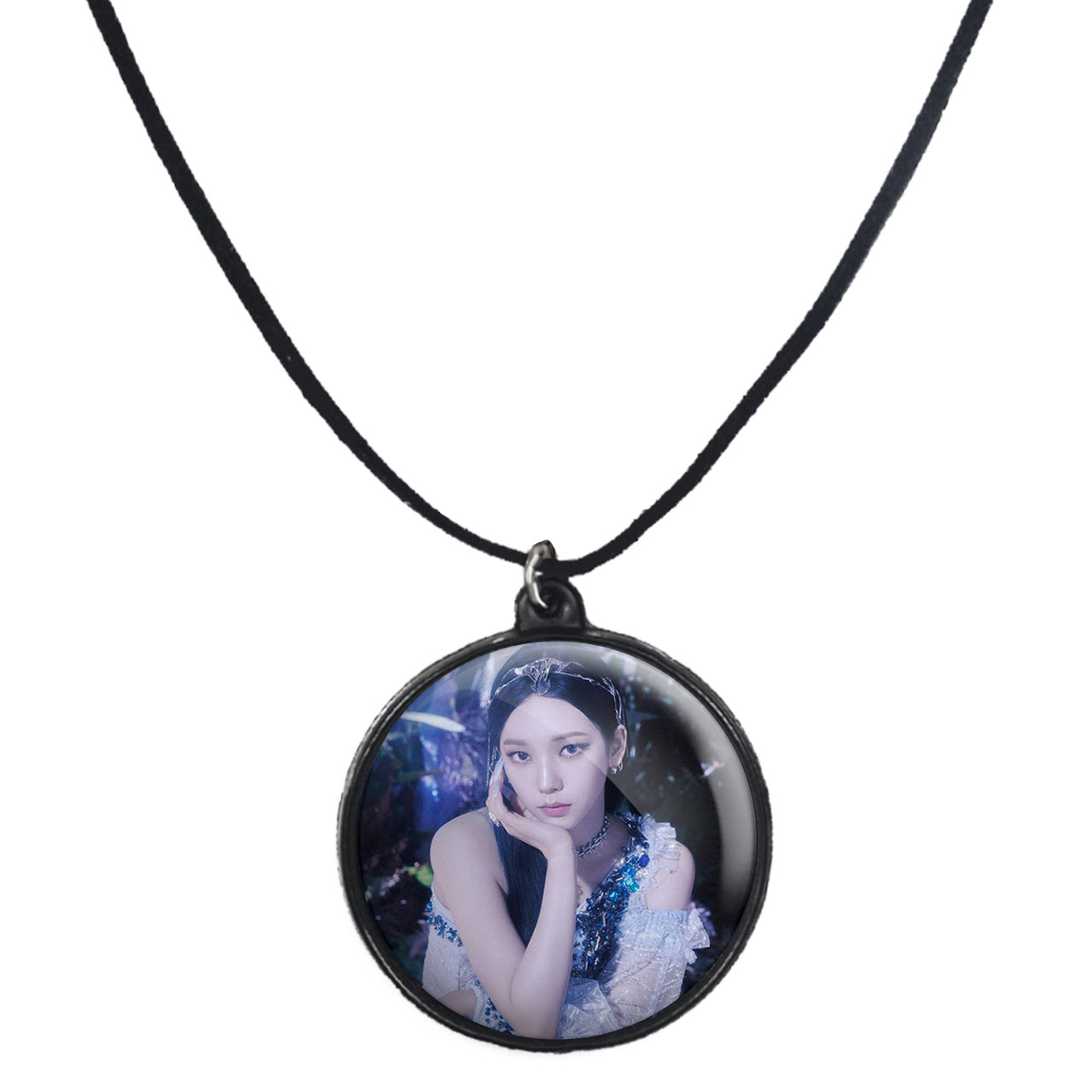 گردنبند پرمانه طرح aespa کد pmb.18448 مدل دو طرفه