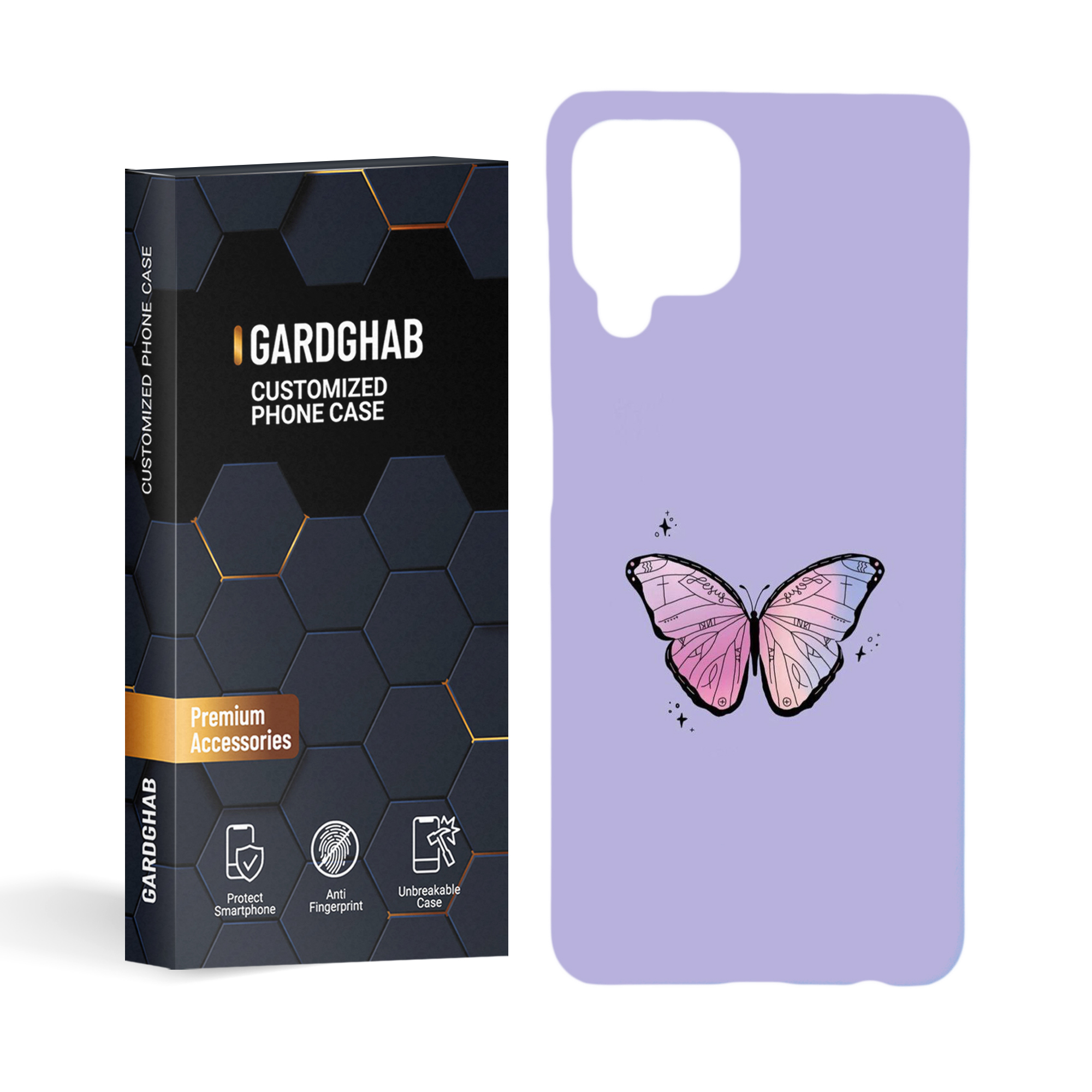 کاور گارد قاب مدل دخترانه مناسب برای گوشی موبایل سامسونگ galaxy a22 4g