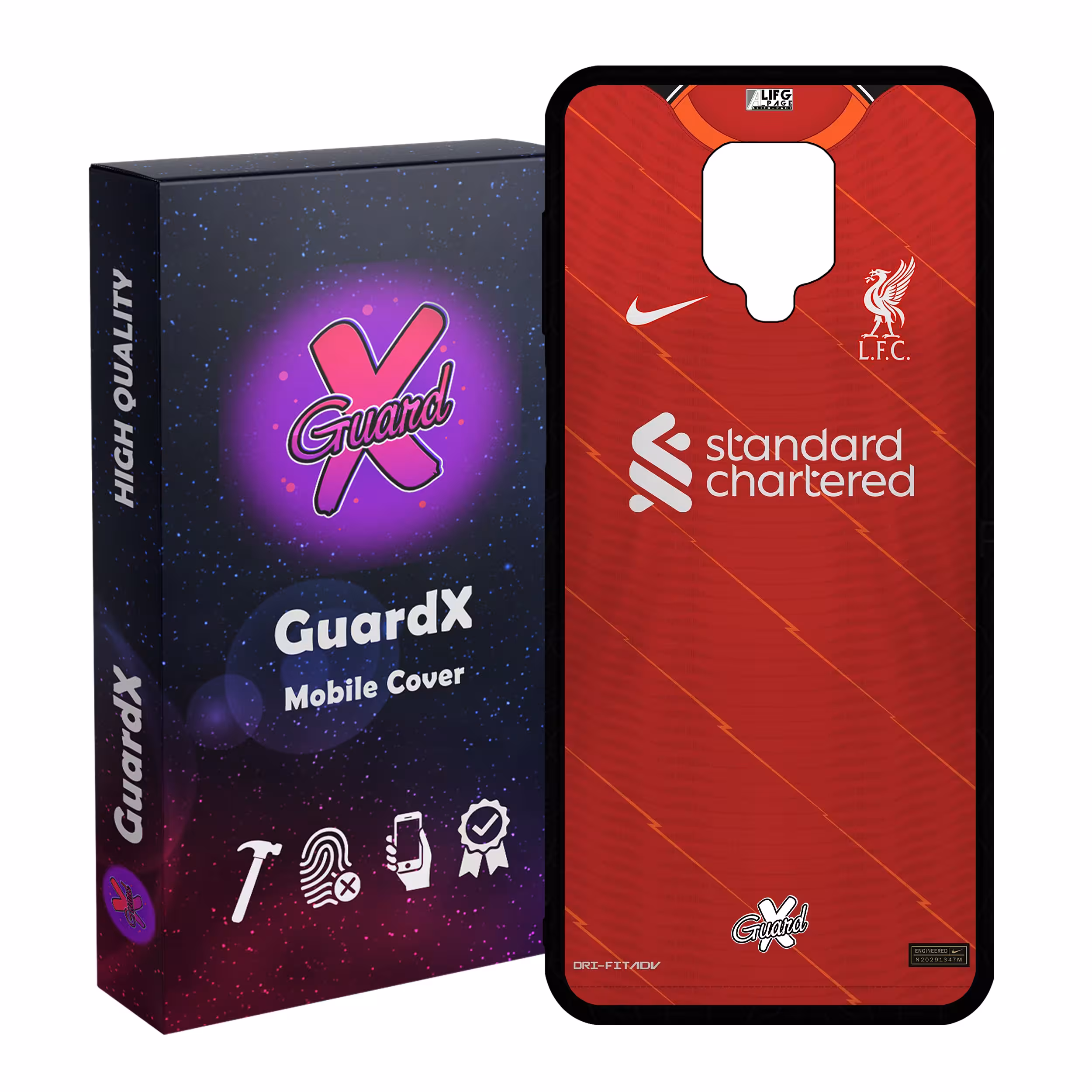 کاور گارد ایکس طرح لیورپول مدل CHL50381 مناسب برای گوشی موبایل شیائومی Redmi Note 9S / Note 9 Pro / Note 9 Pro Max