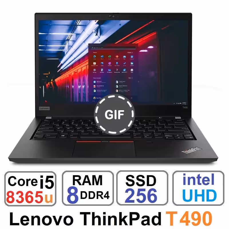 لپ تاپ لنوو مدل ThinkPad T490 با پردازنده Core i5 8365u
