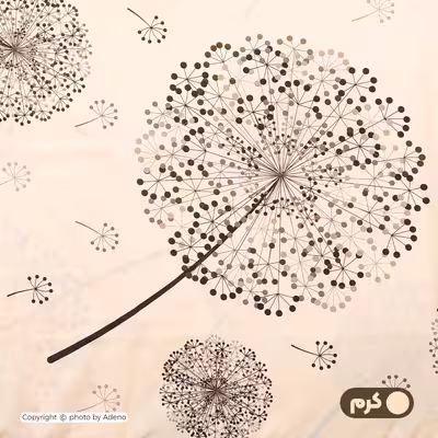 ملحفه آدنو مدل Dandelion کد IR119 یک نفره سایز 140x240 سانتی متر